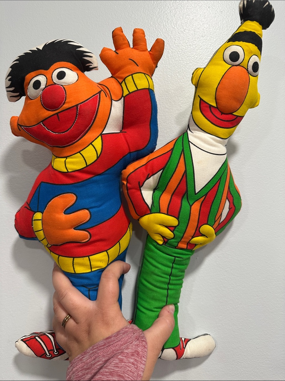Sesame Street Ernie & Bert Colorful Plush Pair